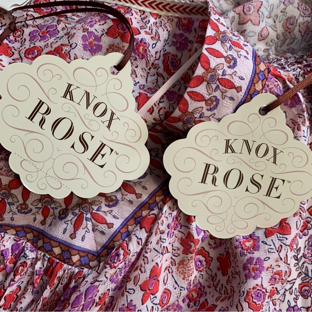 Knox Rose 2-Piece Matching Blouse + Skirt Set | Boho Prairie | Rebel Red | XXL - Picture 11 of 14